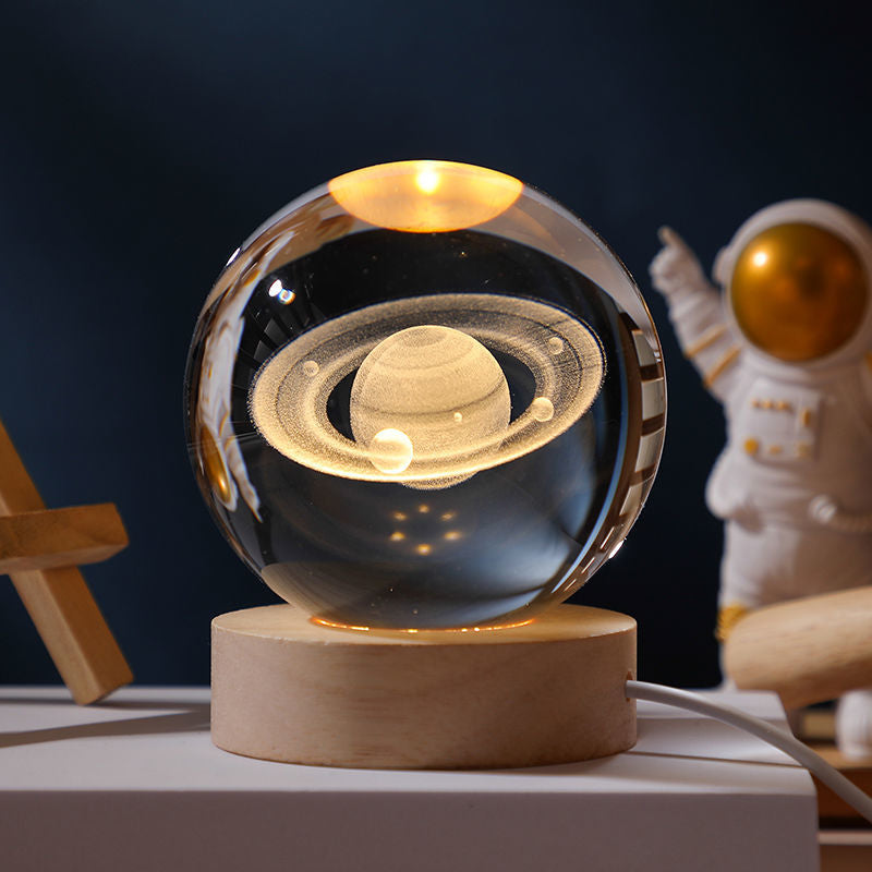 Glowing Planetary Galaxy Crystal Ball Lights