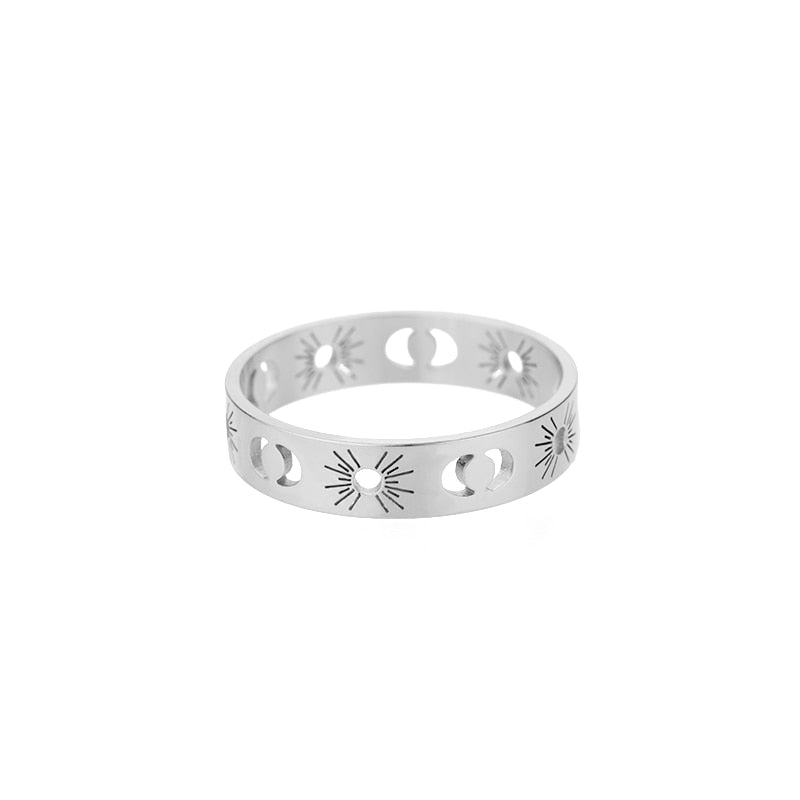 Sun Moon Ring Gold/Silver