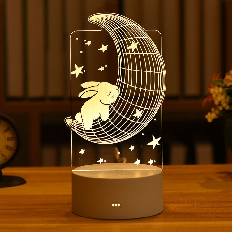 Christmas 3D Acrylic Night Light