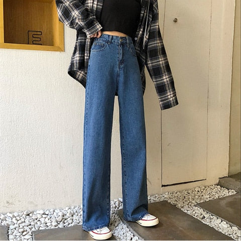 Wide Pants Cowboy Jeans