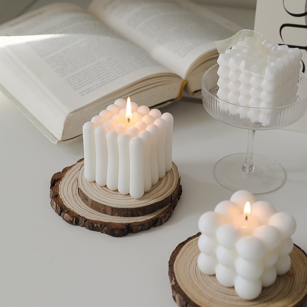 Geometric Rubik's Cube Scented Candle