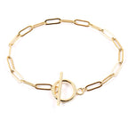 Pearl Chain Bracelet Gold/Silver