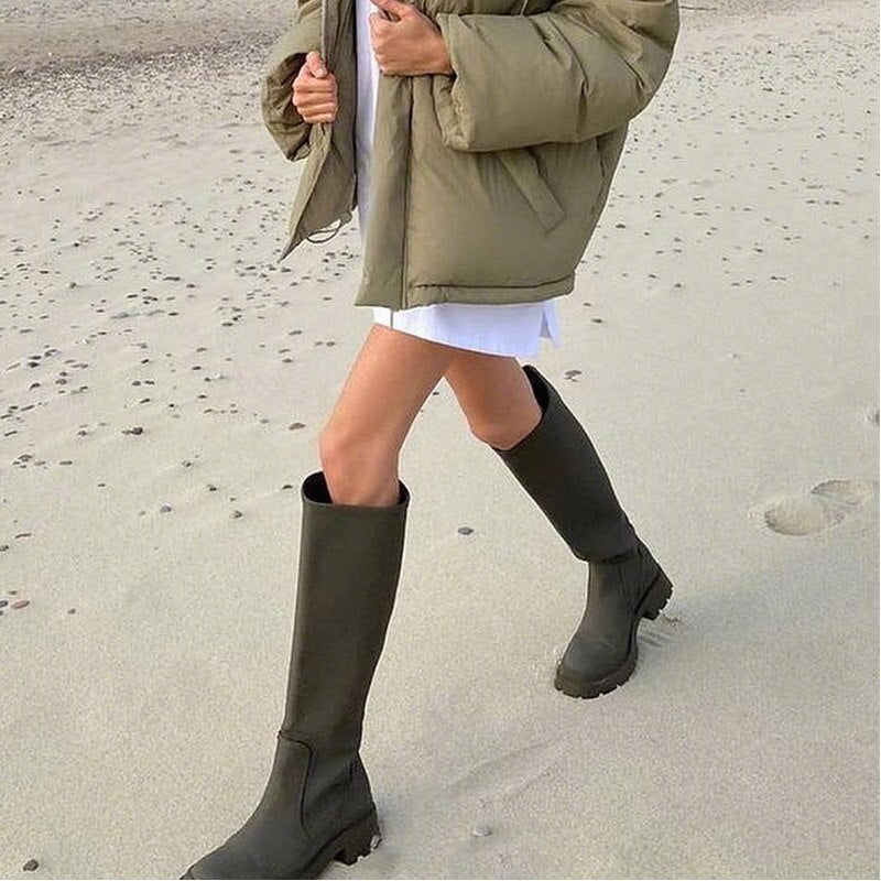 Knee-High Chelsea Boots