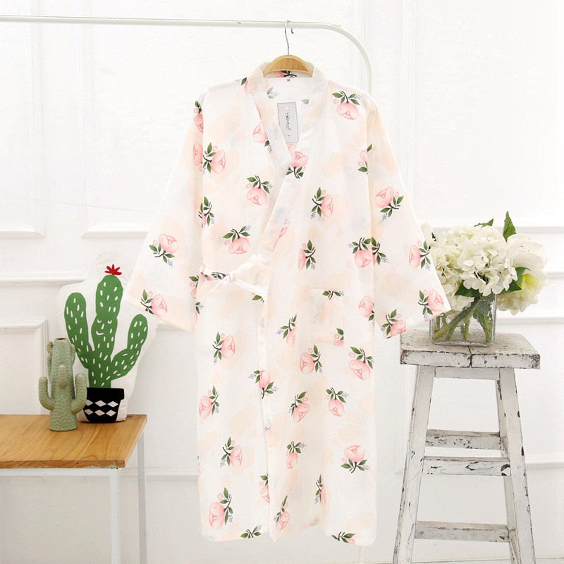 Japanese-style Kimono Pajamas