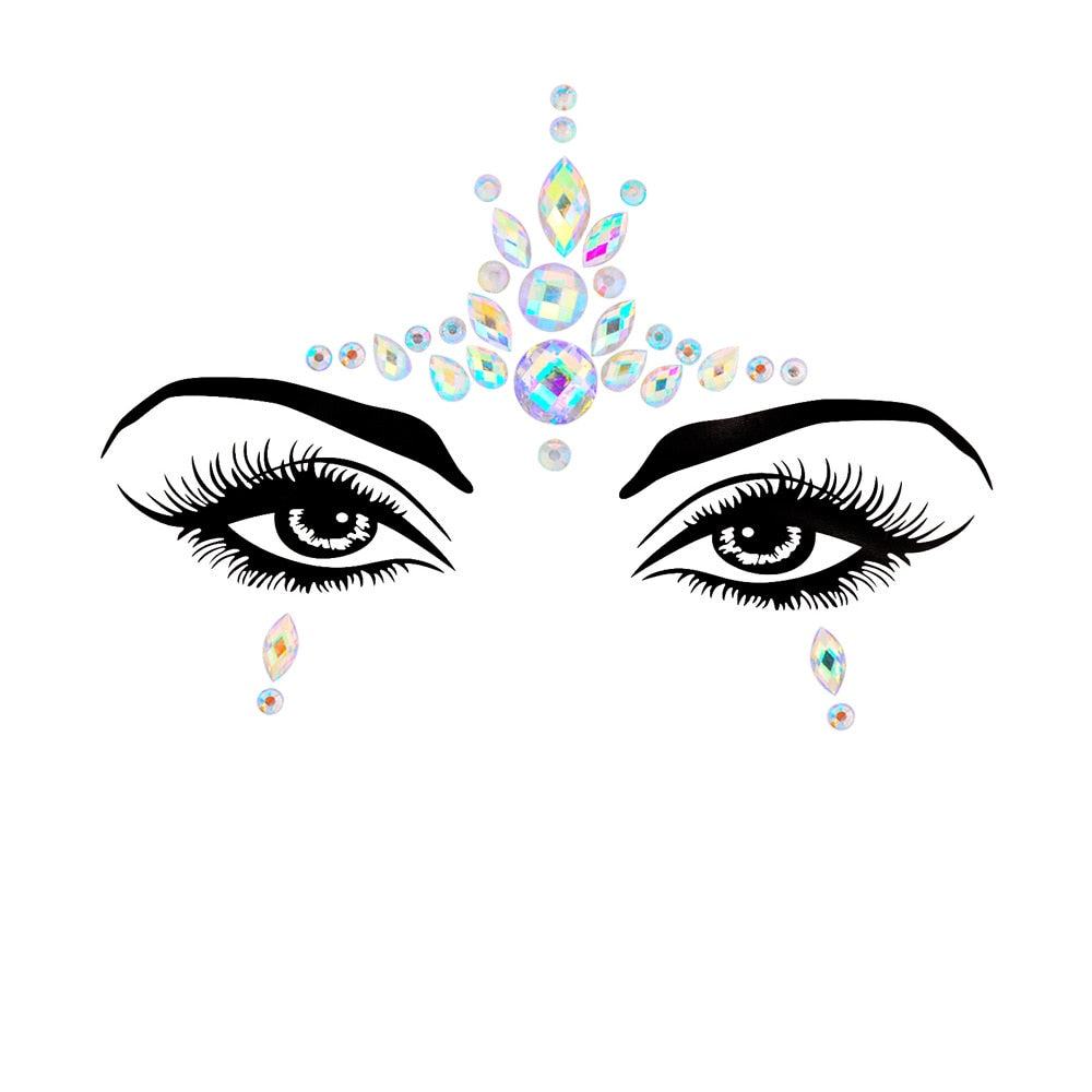 Crystal Body Art Stickers Make Up