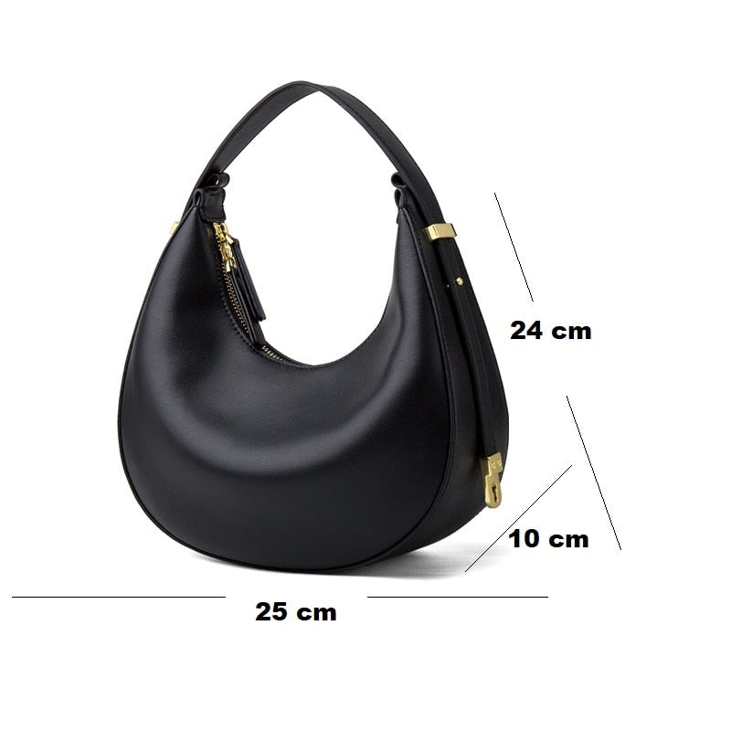 Leather Half Moon Bags