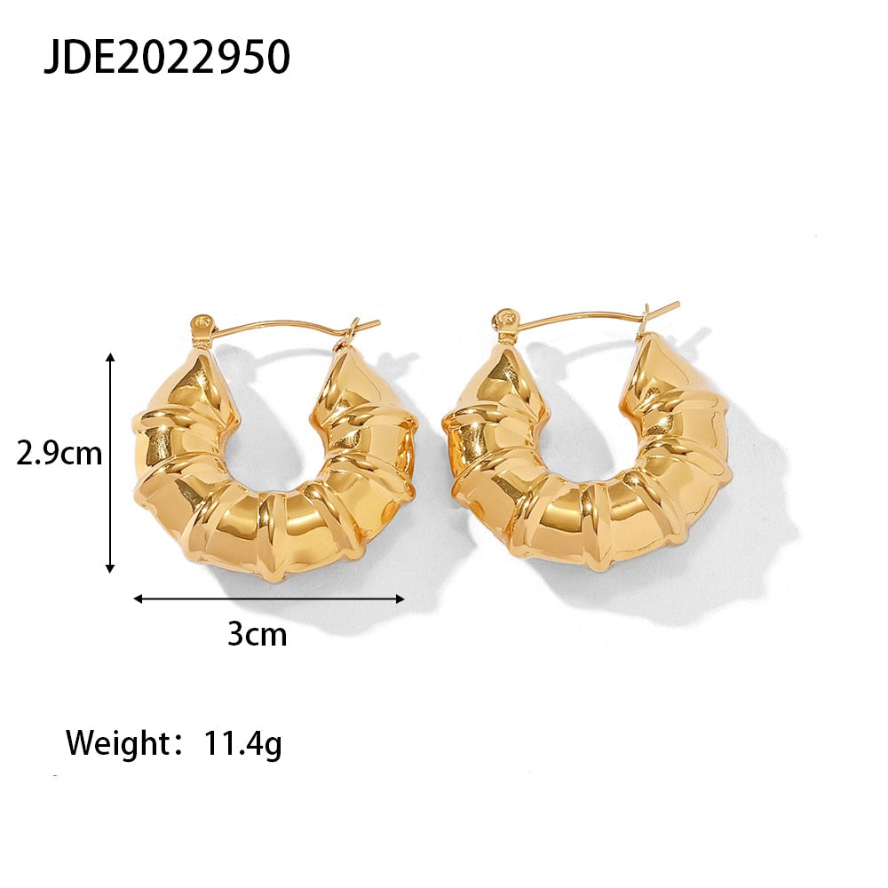 Chunky Hoop Earrings
