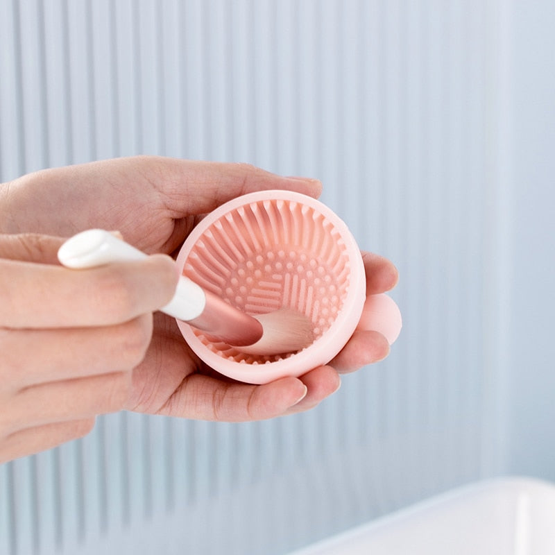 Makeup Brush Cleaner Silicone Bowl