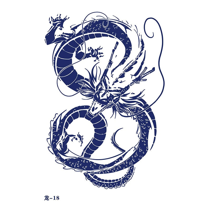 Japanese Dragon Tattoo Sticker