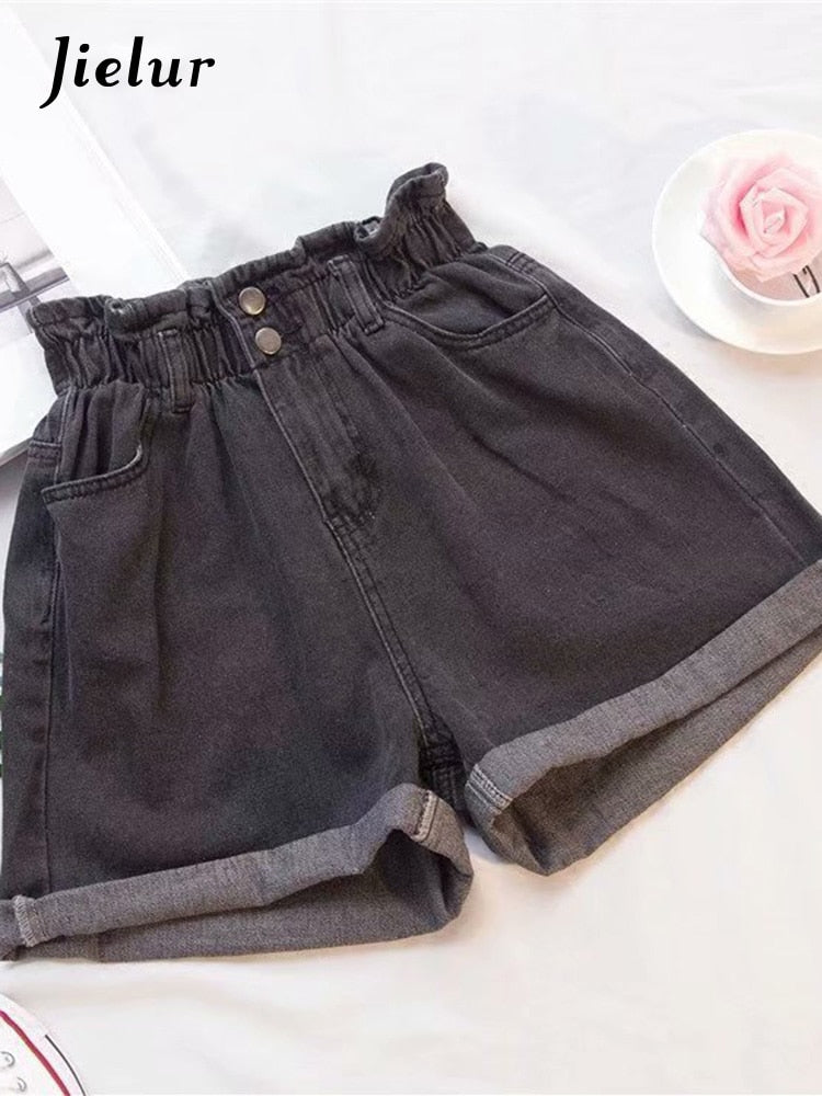 Harem Ruffled High Waisted Shorts