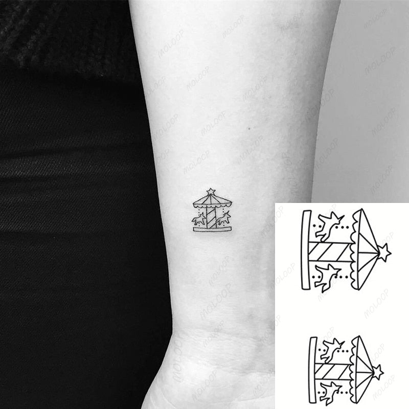 Waterproof SticketTattoo Red Heart