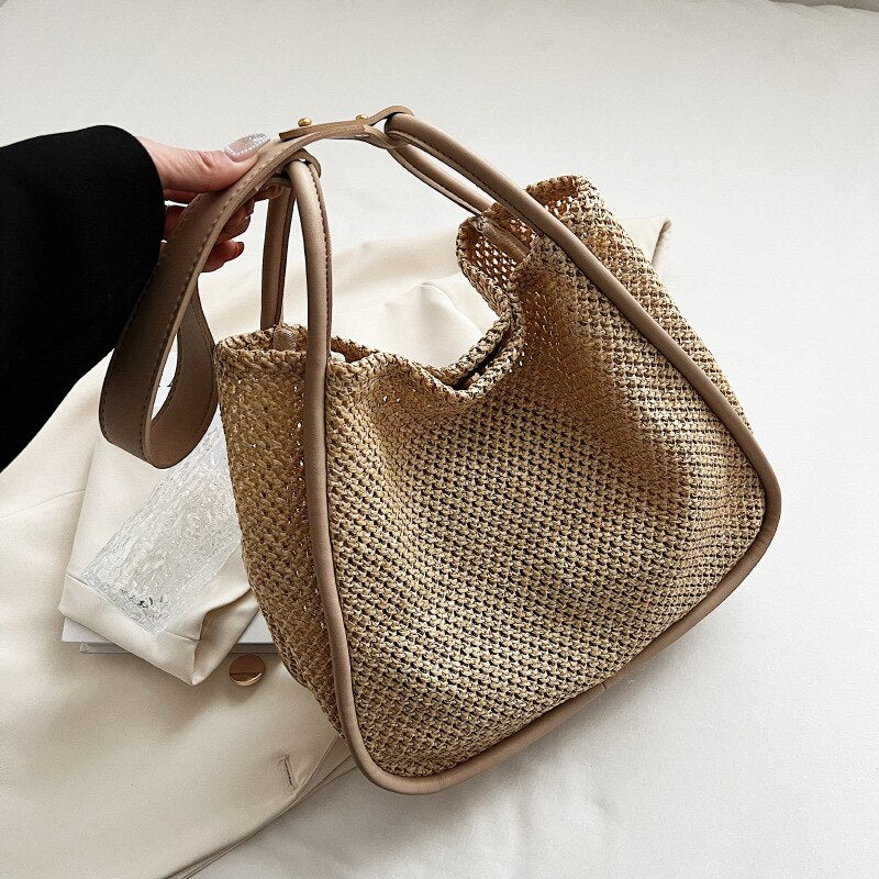 2 Pcs/set Woven Tote Bags