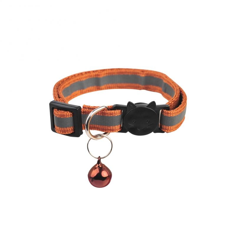 1Pc Pet Collar Reflective With Bell