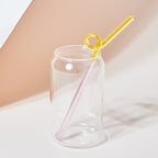 Floriddle Glass Twist Reusable Straws