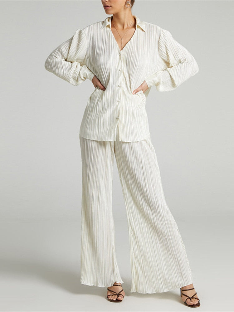 Cardigan Two-Piece Loose Set