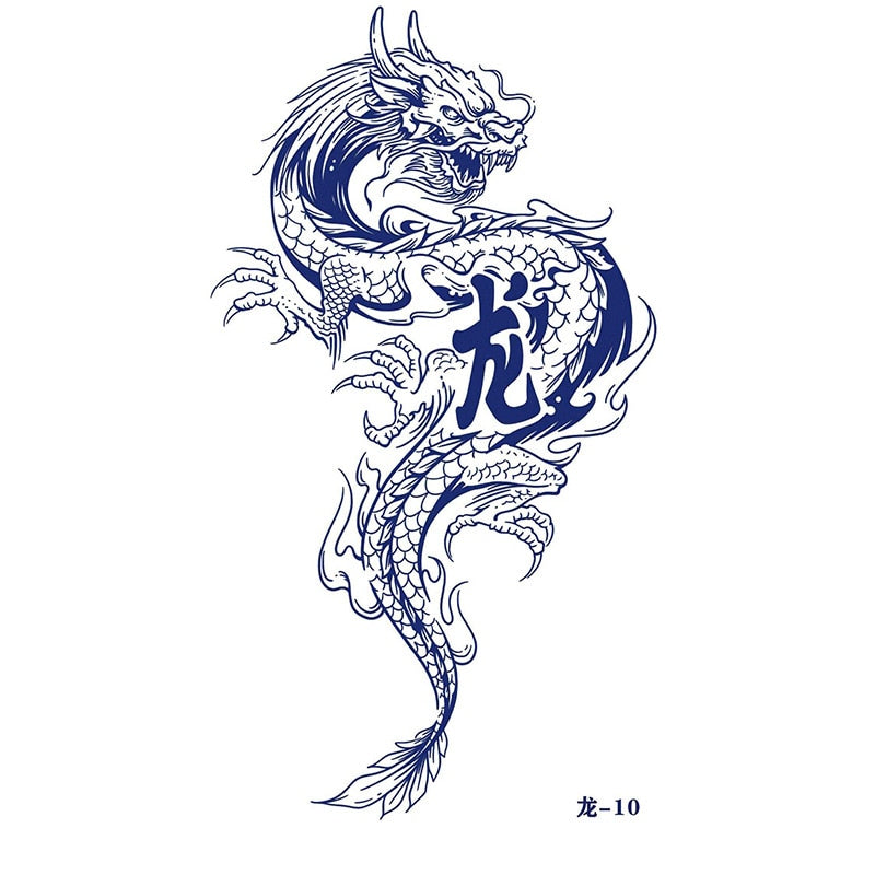 Japanese Dragon Tattoo Sticker