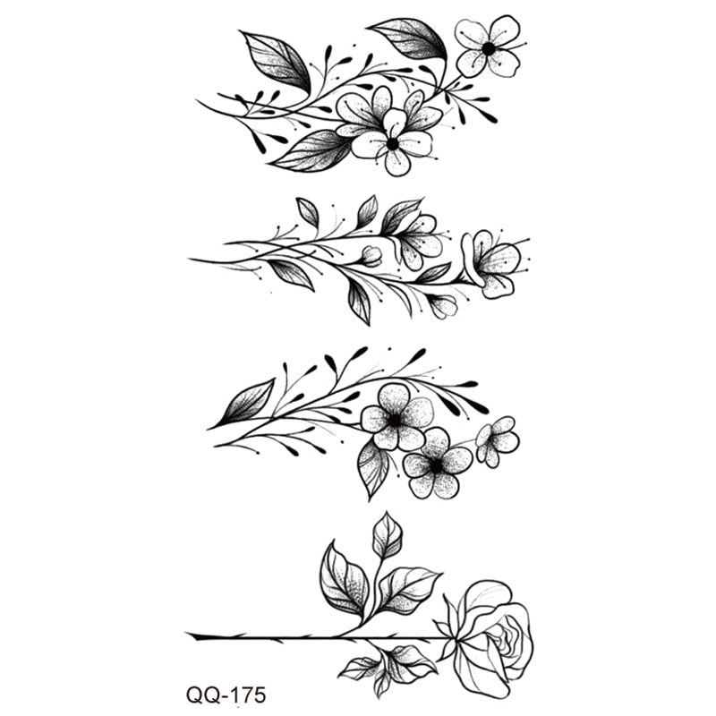 Flower Tattoo Sticker
