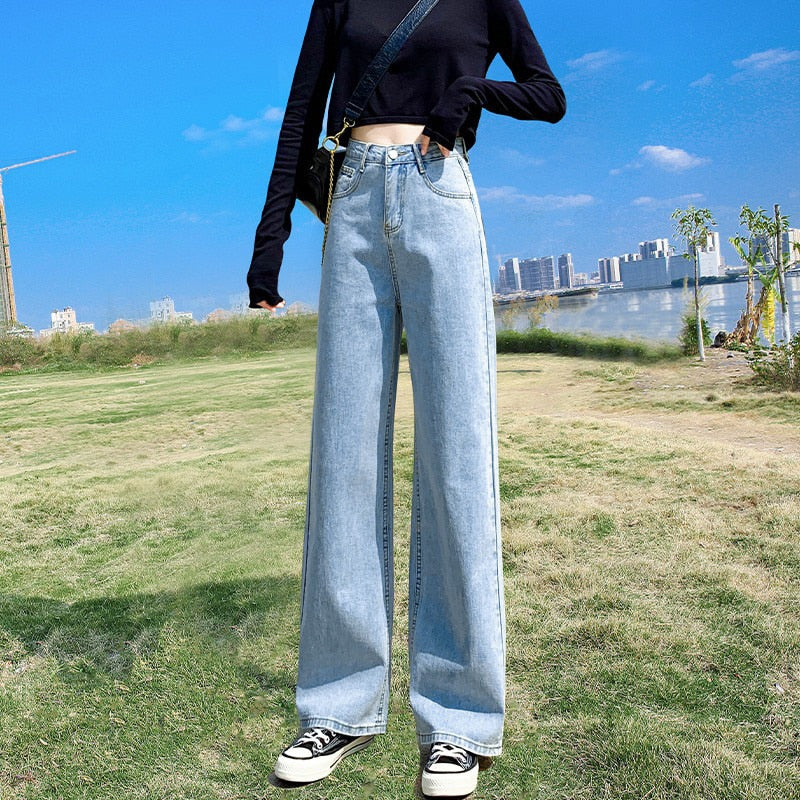 Wide Pants Cowboy Jeans