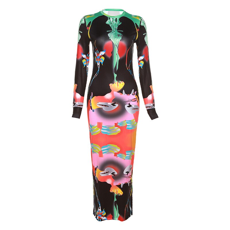 Graffiti Print Dress