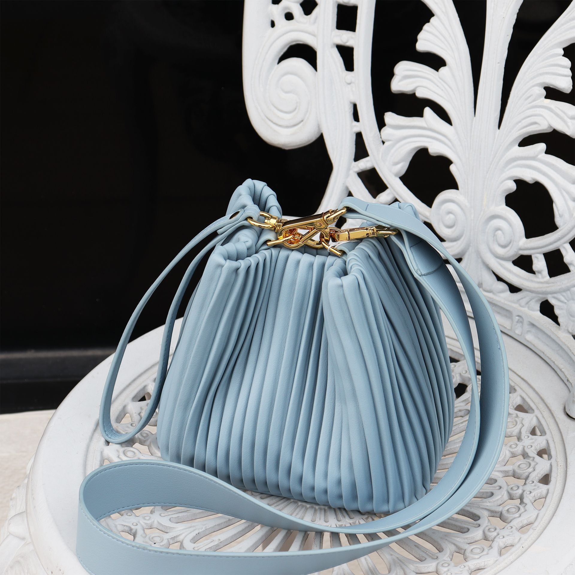 Leather Bucket Bag