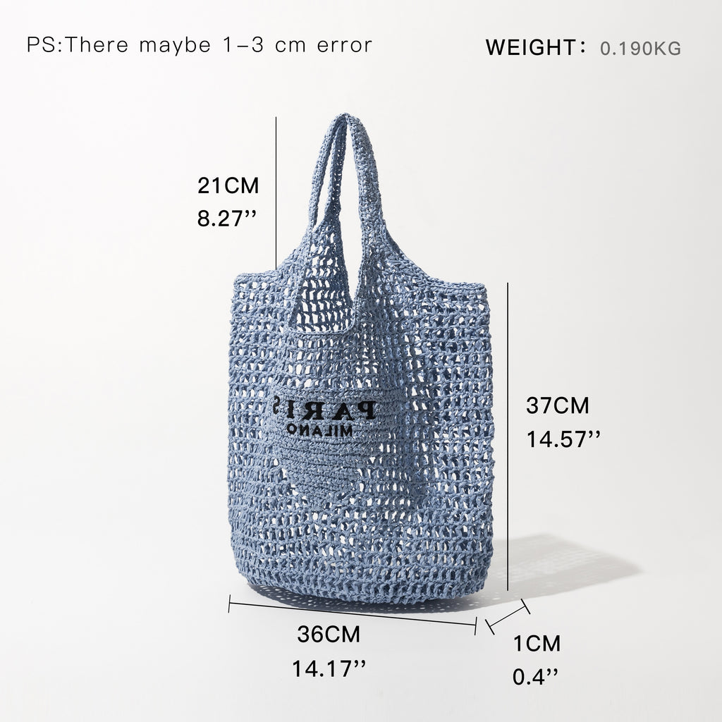 Straw Oversize Tote Bag