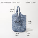 Straw Oversize Tote Bag