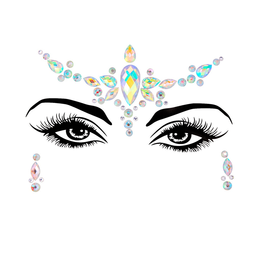 Crystal Body Art Stickers Make Up