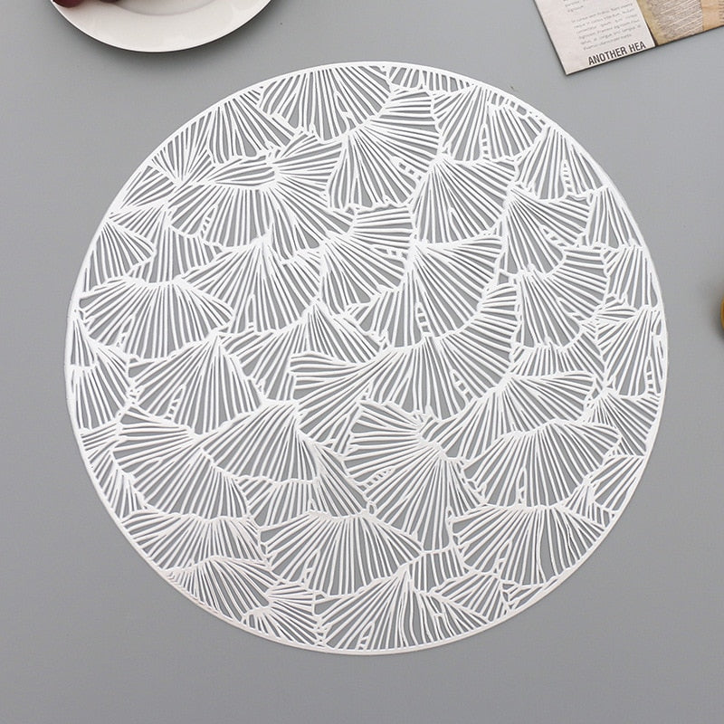 Round Gold Placemats