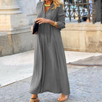 Long Sleeve V-neck Dress