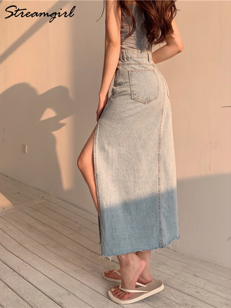 Maxi Jeans Skirt
