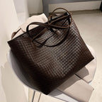 Pu Leather Big Tote Handbag