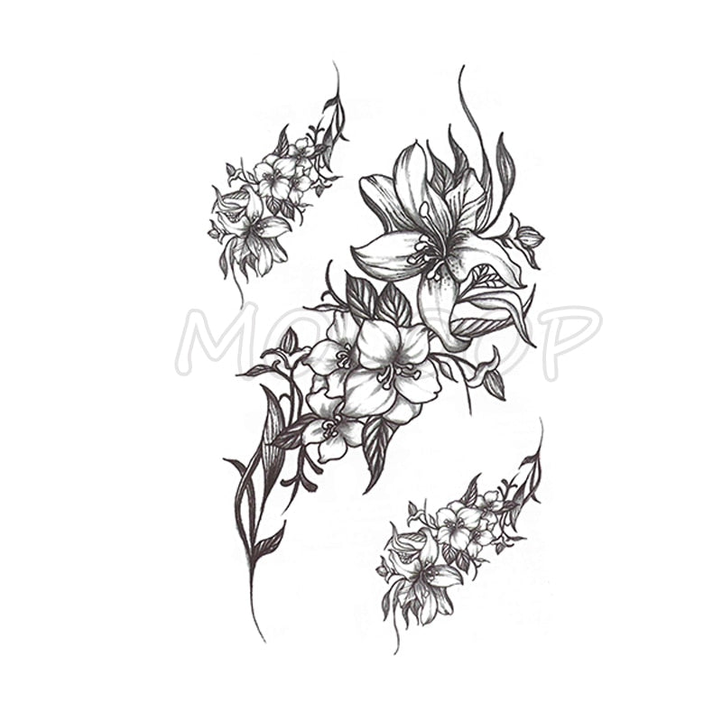 Flower Tattoo Sticker