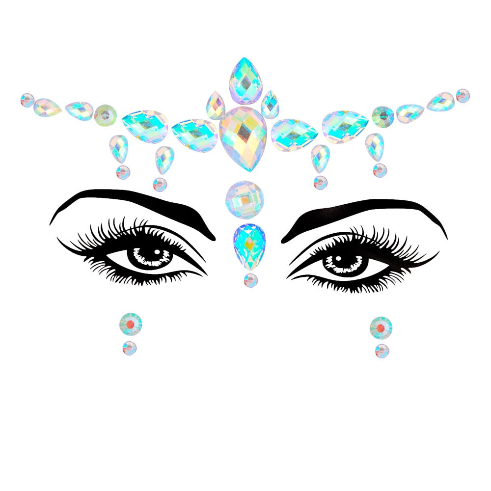 Crystal Body Art Stickers Make Up