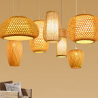 Woven Bamboo Pendant Lights