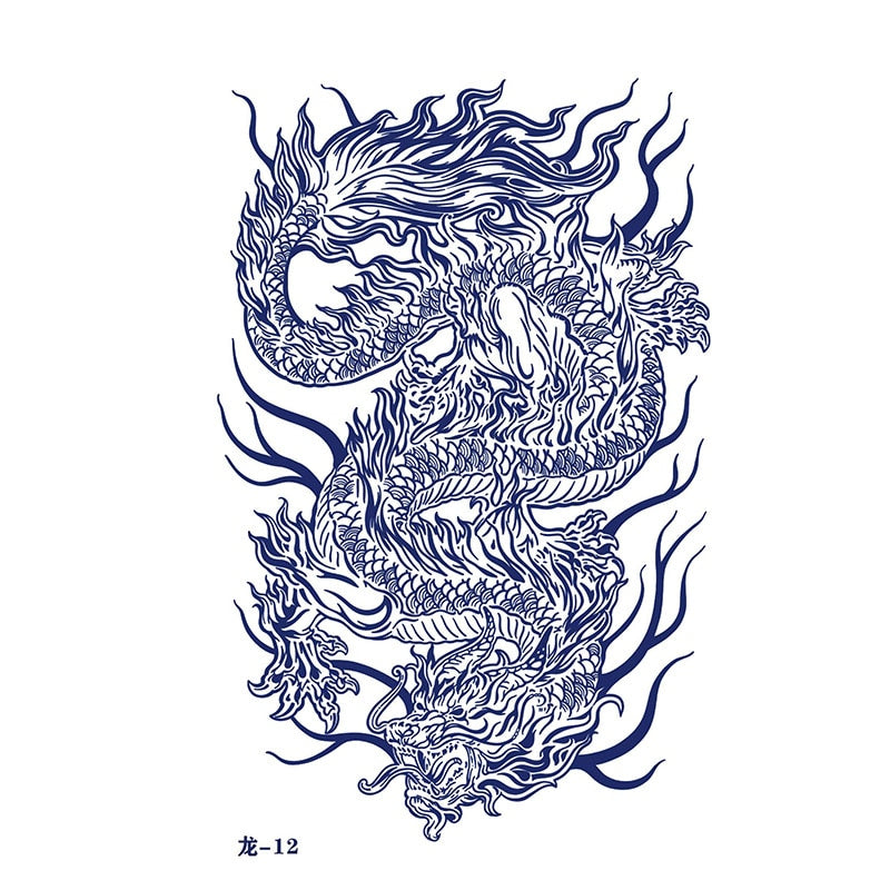 Japanese Dragon Tattoo Sticker