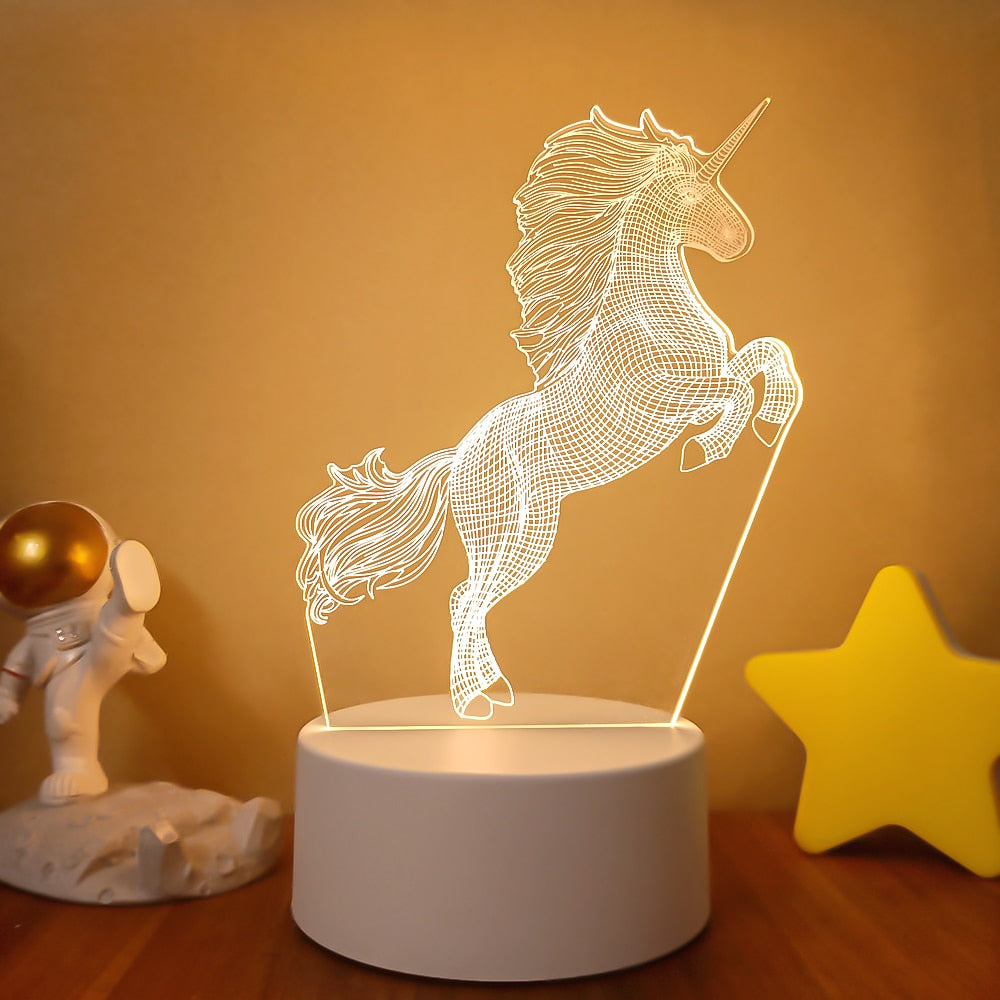 3D Acrylic USB Led Night Lamp