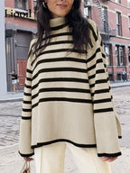 Black And White Stripe Sweater