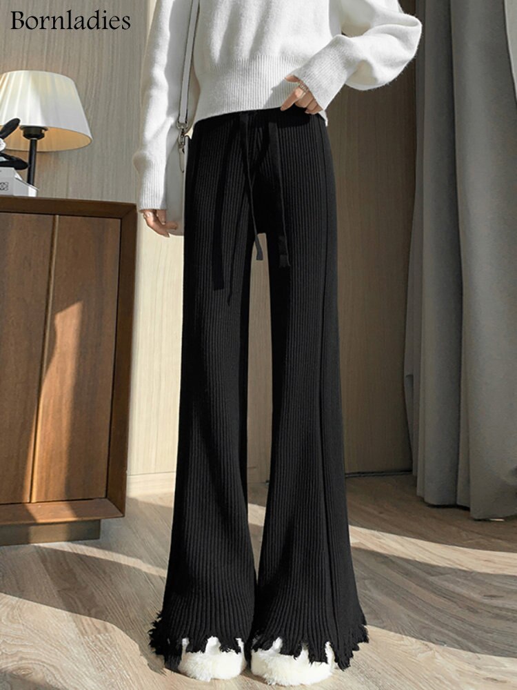 Wide Leg Knitted Pants