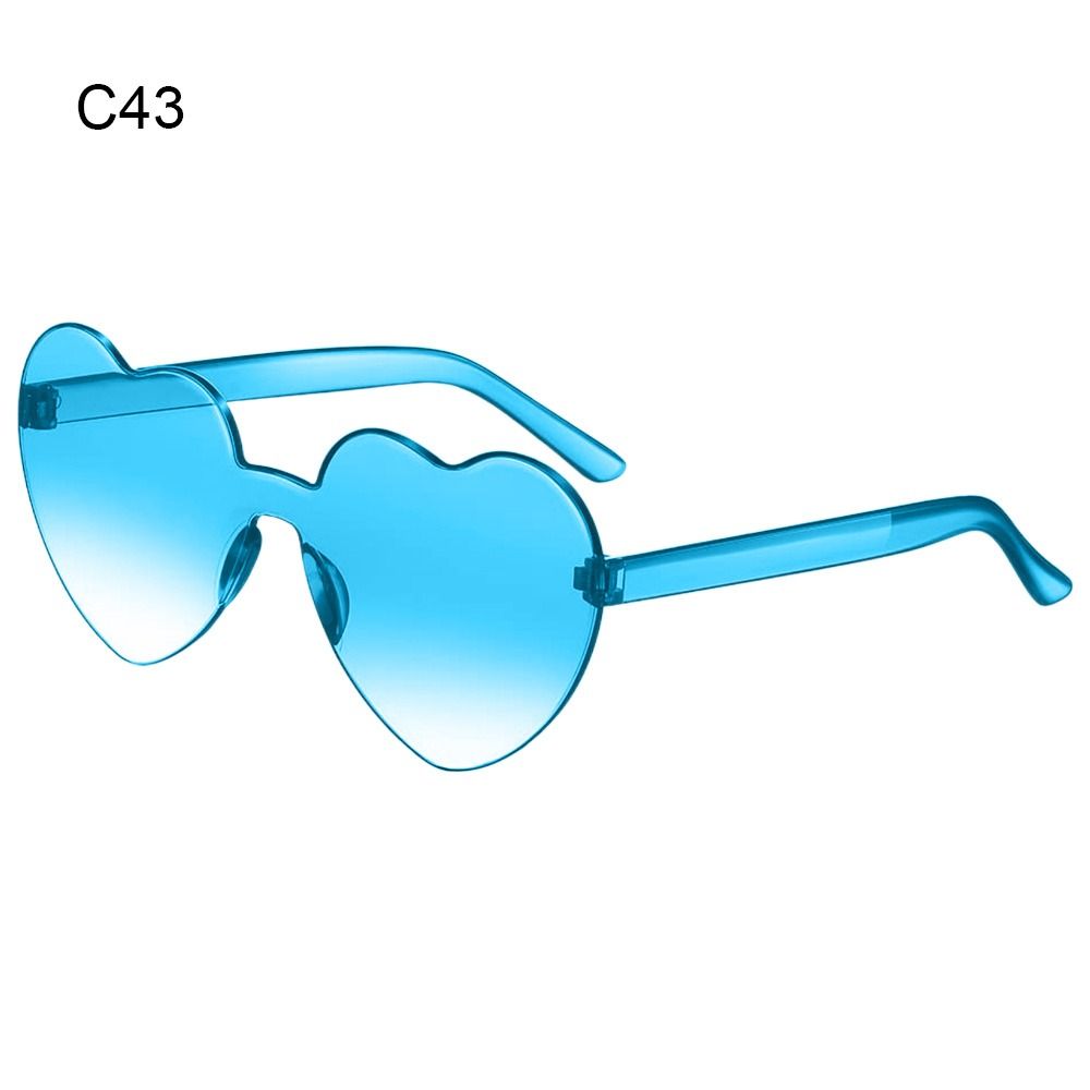 Y2K Love Heart Sunglasses Colorful
