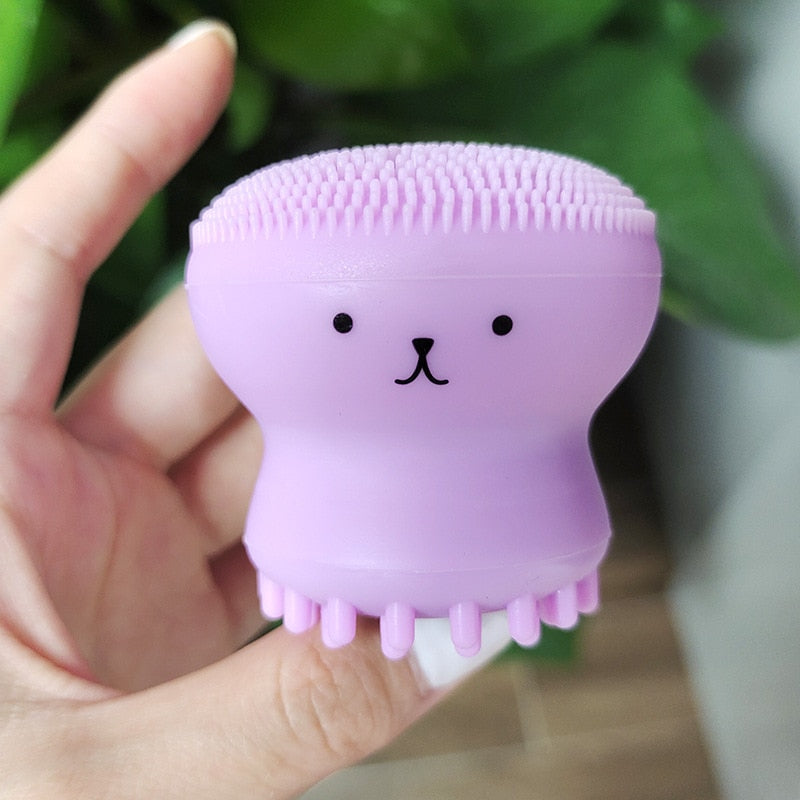 Pink Octopus Facial Brush