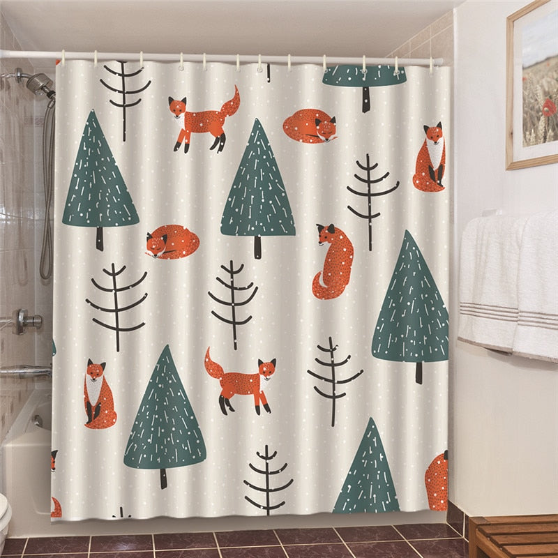 Fox kids Shower Curtain