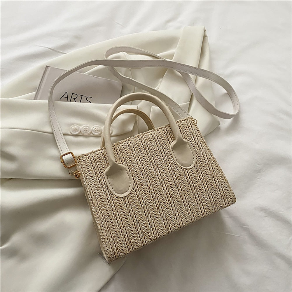 Straw Crossbody Bag