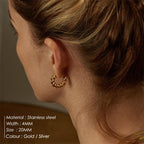 Spiral Twist Hoop Earrings