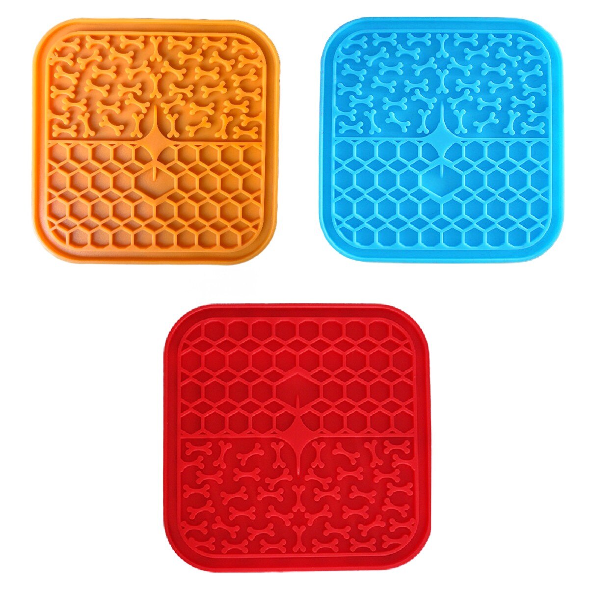Square Pattern Silicone Feeding Pad