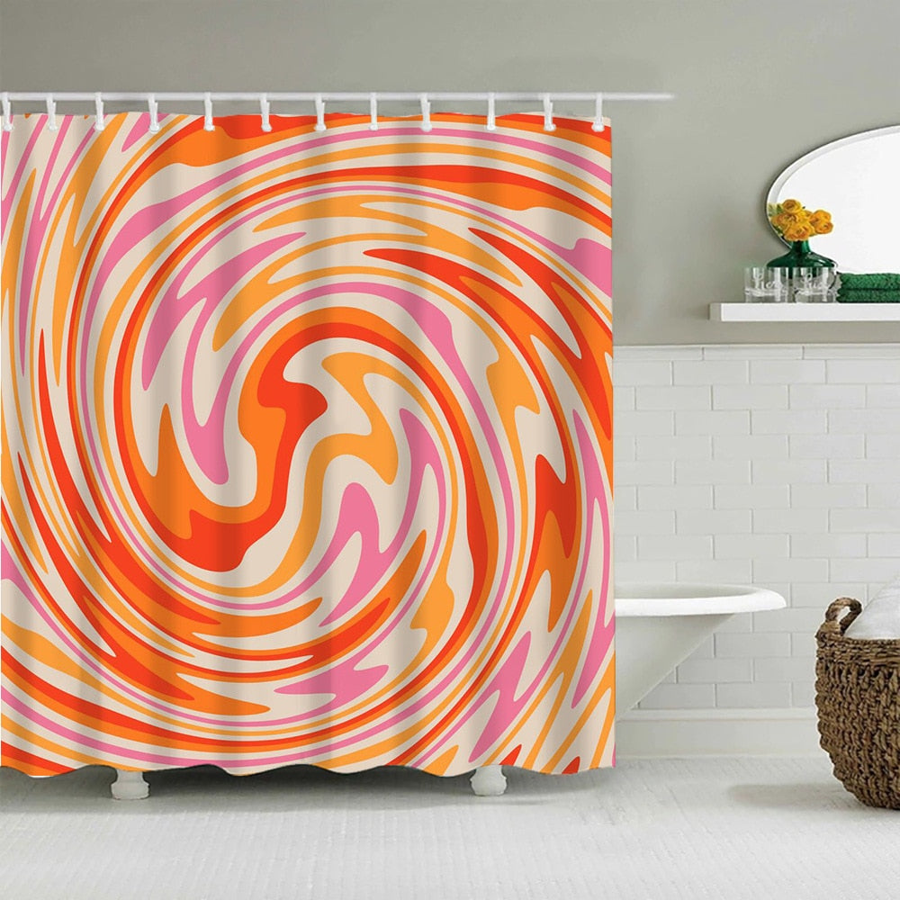 Camouflage Abstract Patterns Shower Curtain