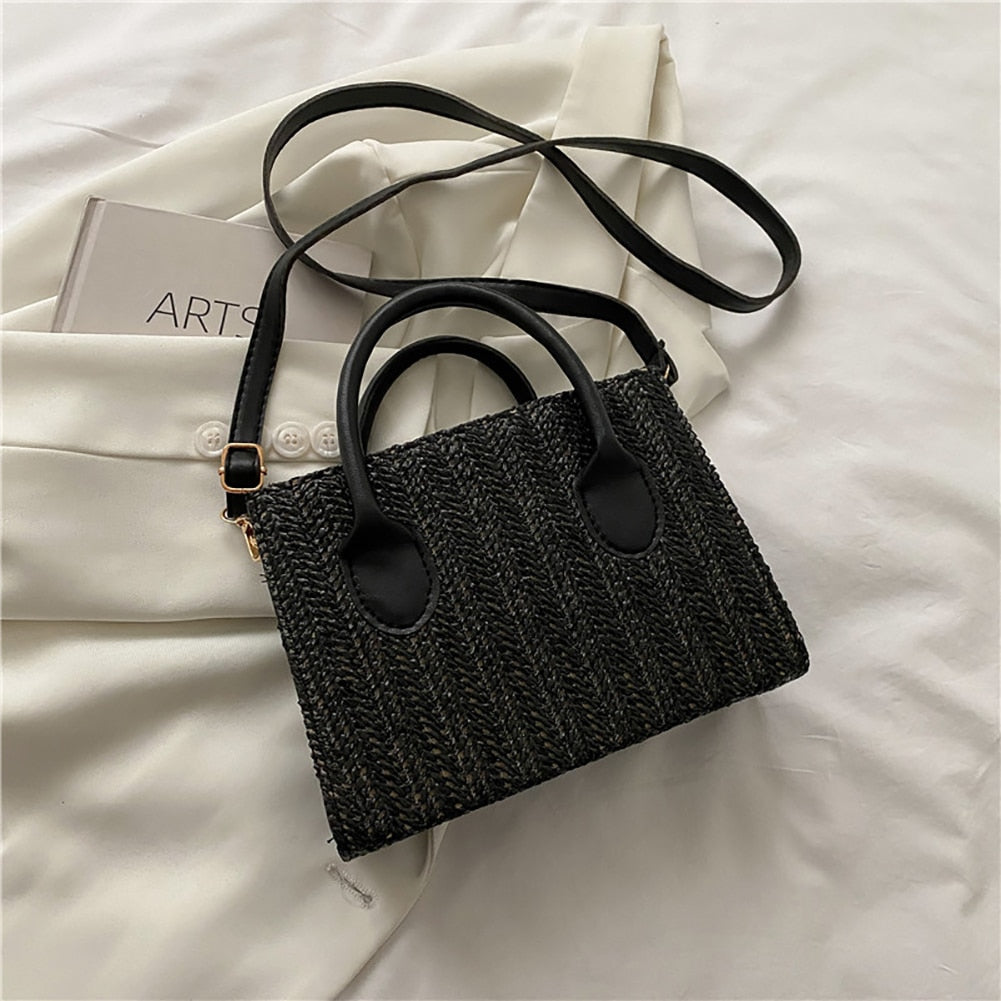Straw Crossbody Bag