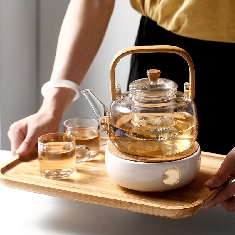 Heat-resistant Tea Pot and Tea Cup Set