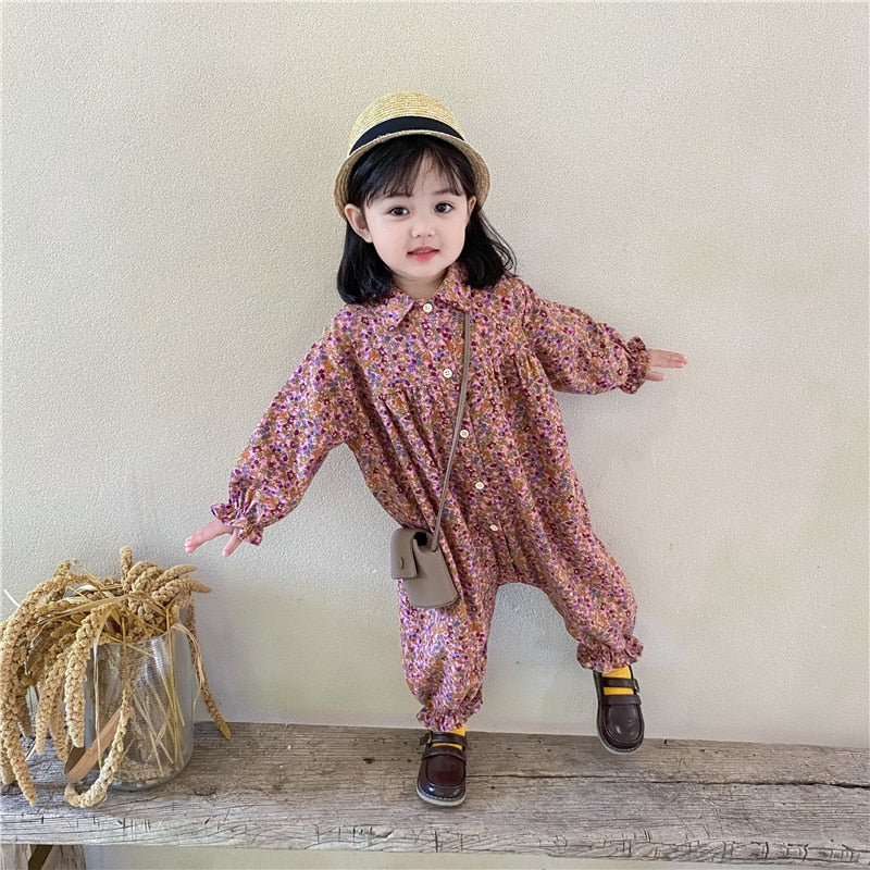Long Sleeve Cotton Jumpsuit