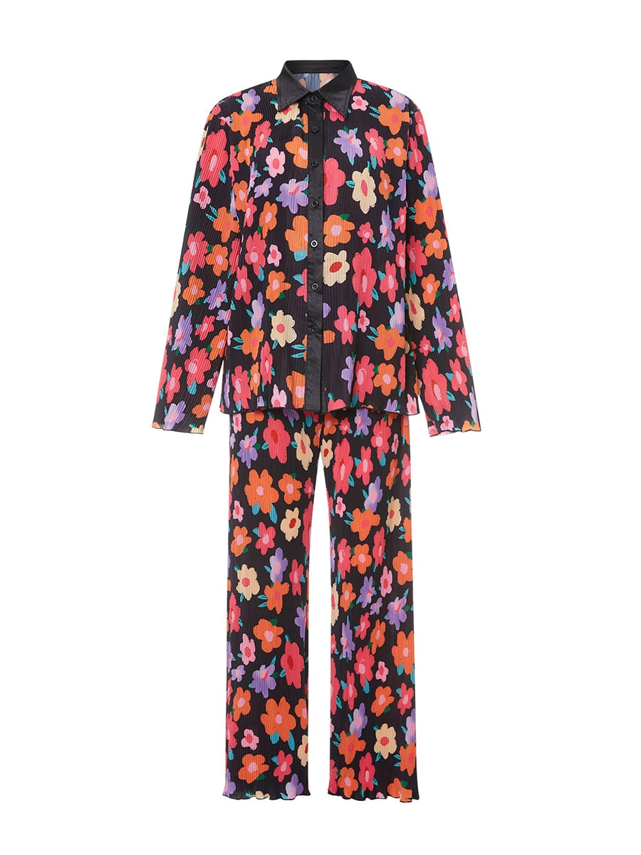 Graphic Print Two Piece Set