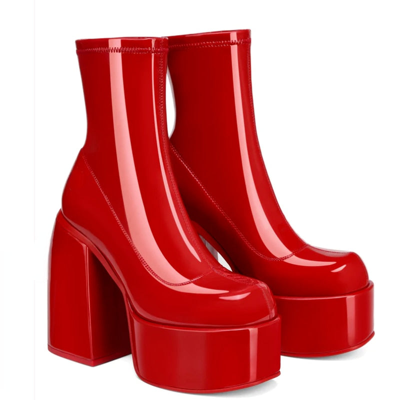Ankle Boots Platform High Heel Boots